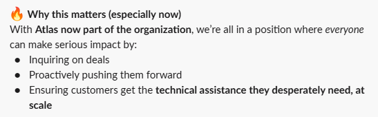 Co-founder launches Atlas company-wide